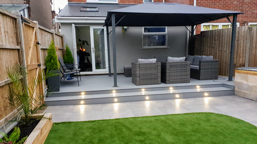 Modern low maintenance garden completed by Four Seasons Landscaping
