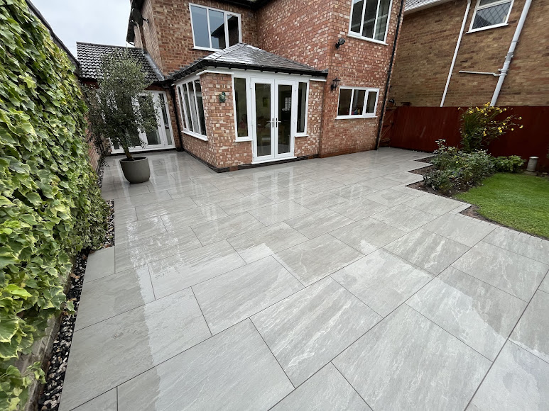 Large porcelain patio project